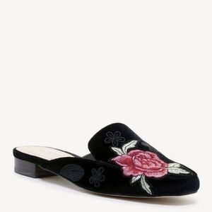 Sole Society Bedford Rose Patch Velvet loafer